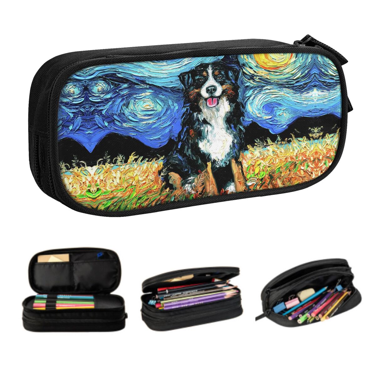 Pet X Supplies & Tack Howell Mi - Özel Yıldızlı Gece Bernese Dağ Köpeği
